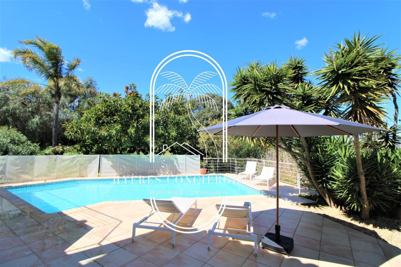 Villa L'Arbanaise Vue Mer Piscine Presqu'Ile Giens By Hc 耶尔 外观 照片