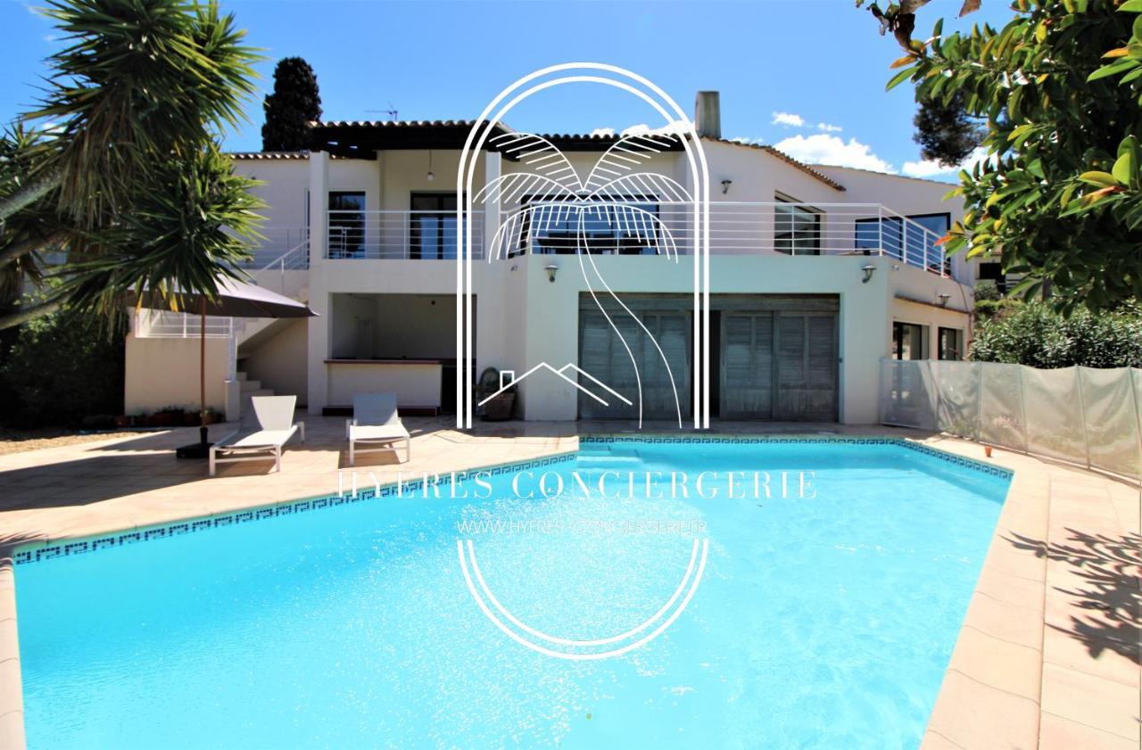 Villa L'Arbanaise Vue Mer Piscine Presqu'Ile Giens By Hc 耶尔 外观 照片